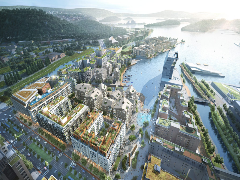 AF Gruppen constructed prime residential and retail space in Oslo's city center.