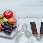 Wellness Wednesday display of healthy foods