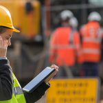 woman on construction site