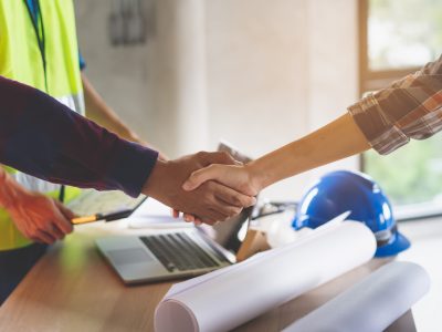 two people shaking hands